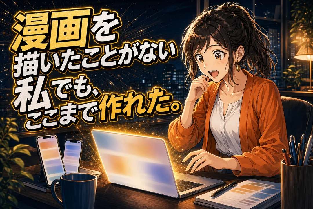 漫画を描いたことがない制作者でも漫画LPを作れた体験
