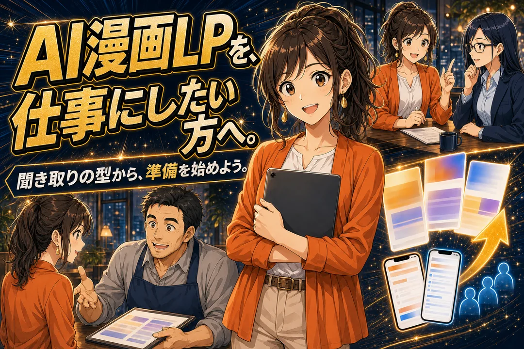 AI漫画LPを仕事にしたい方への案内
